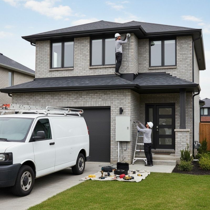 Local Security System Installation pros at work
